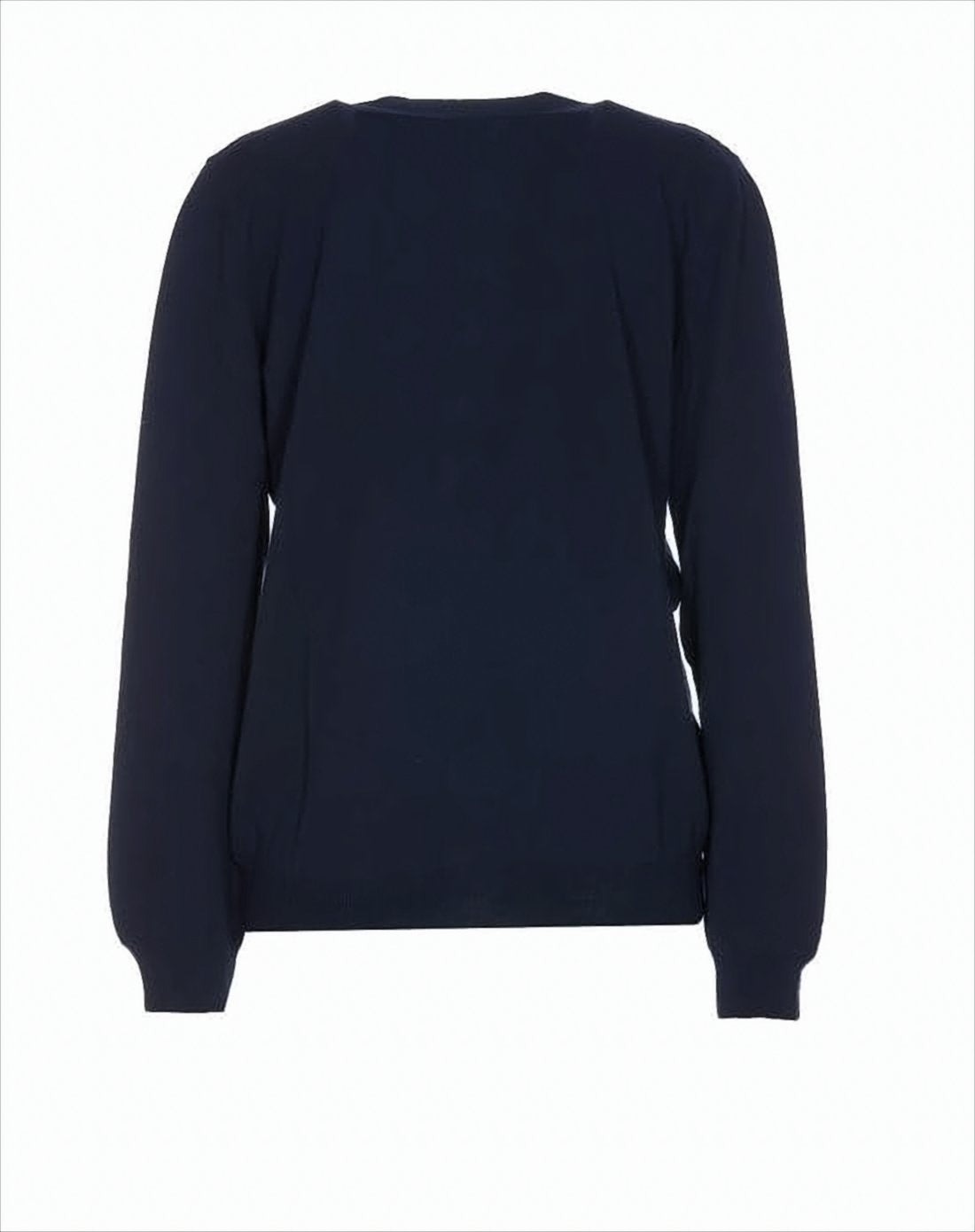 V-Neck Blue Cotton Cardigan