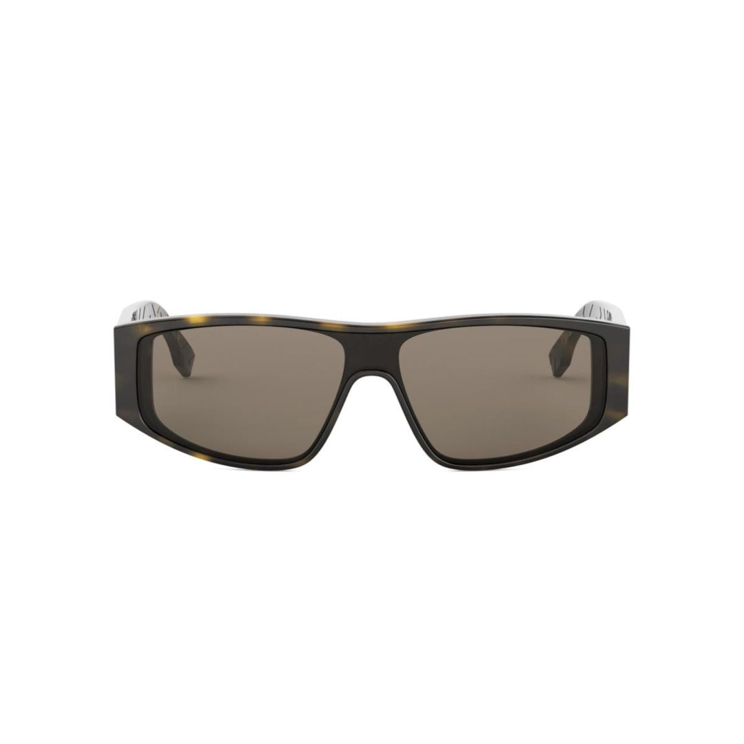Fe40167i Rectangular Tortoiseshell Sunglasses