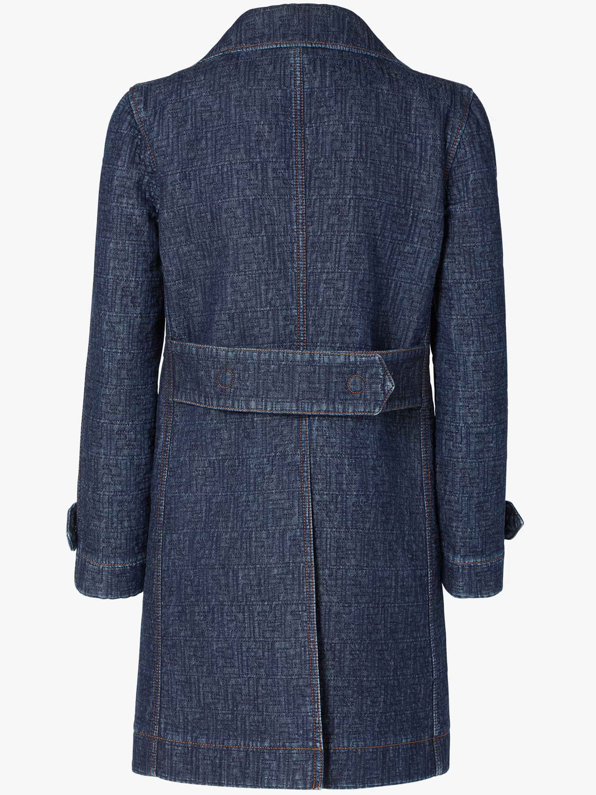Caban FF Padded Double-Breasted Denim Coat