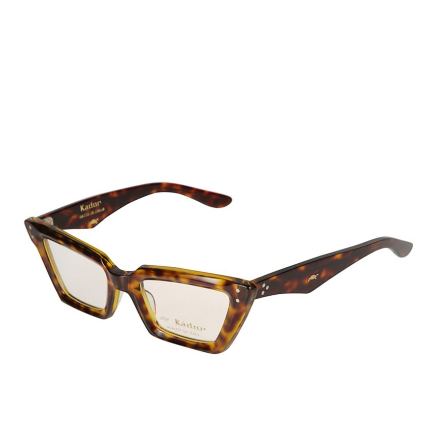 Alexandra Bold Angular Cat-eye Sunglasses with Tortoiseshell Frame