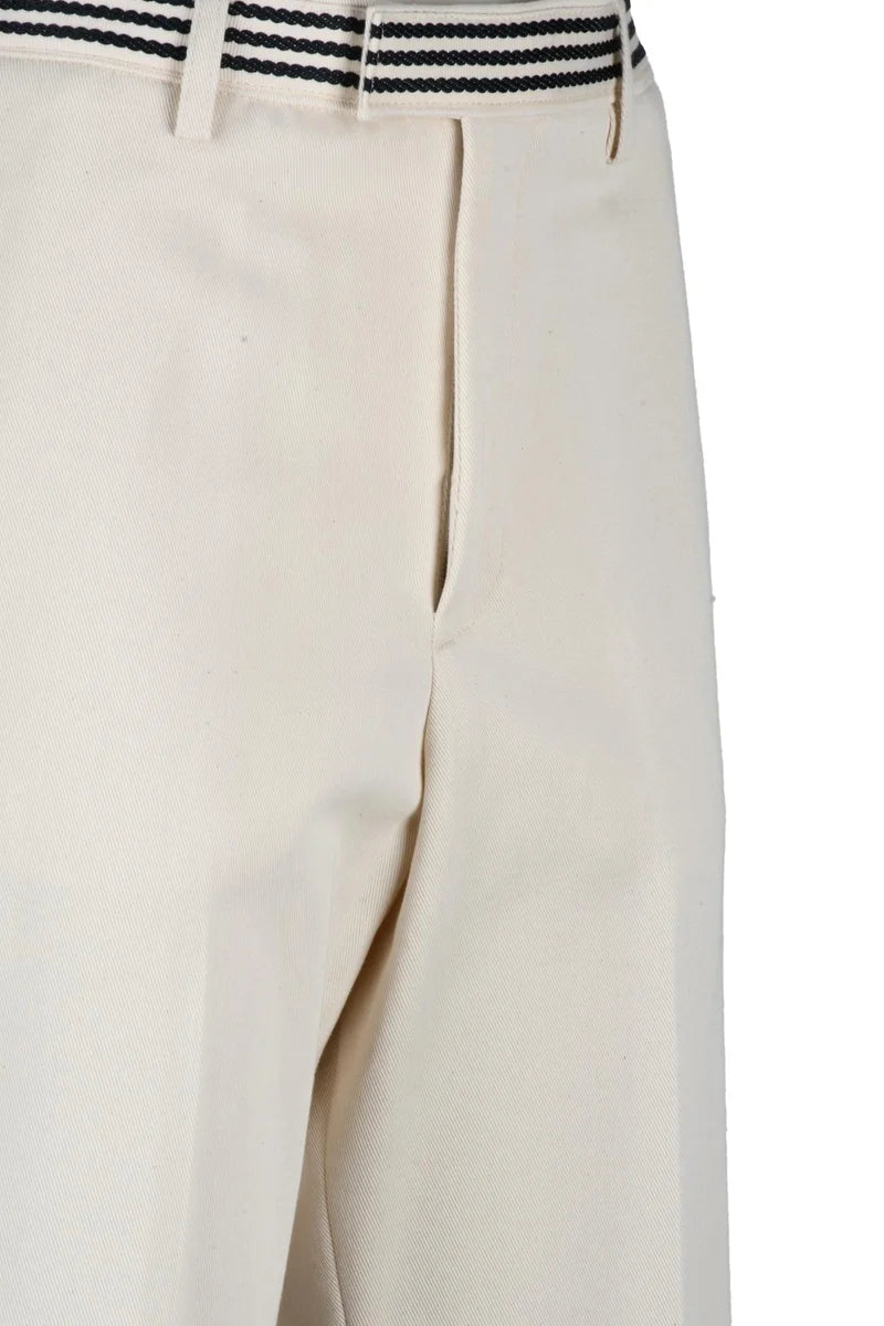 Wide Leg Trousers - White