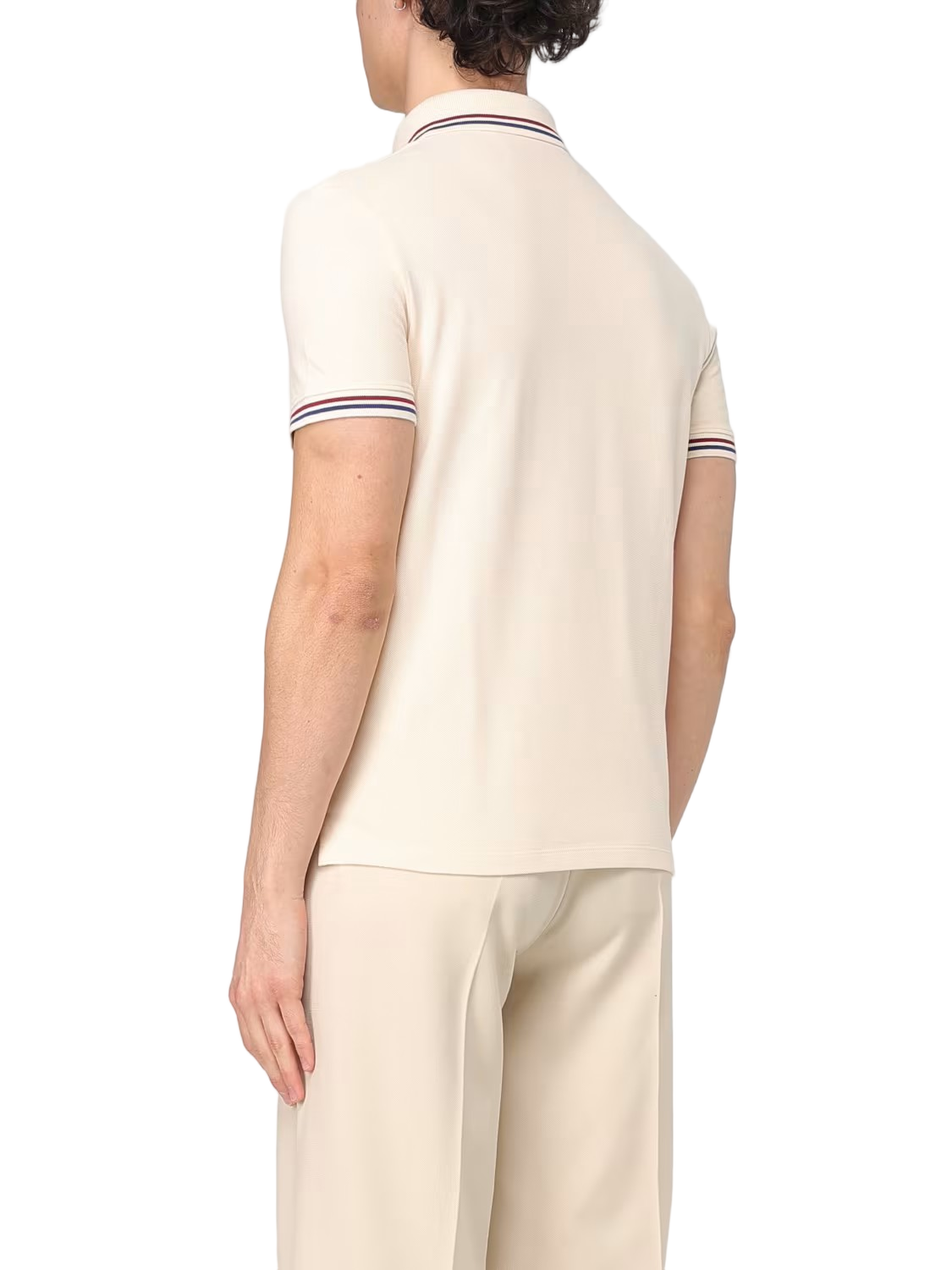 Short-Sleeved Polo Shirt with Contrasting Accents