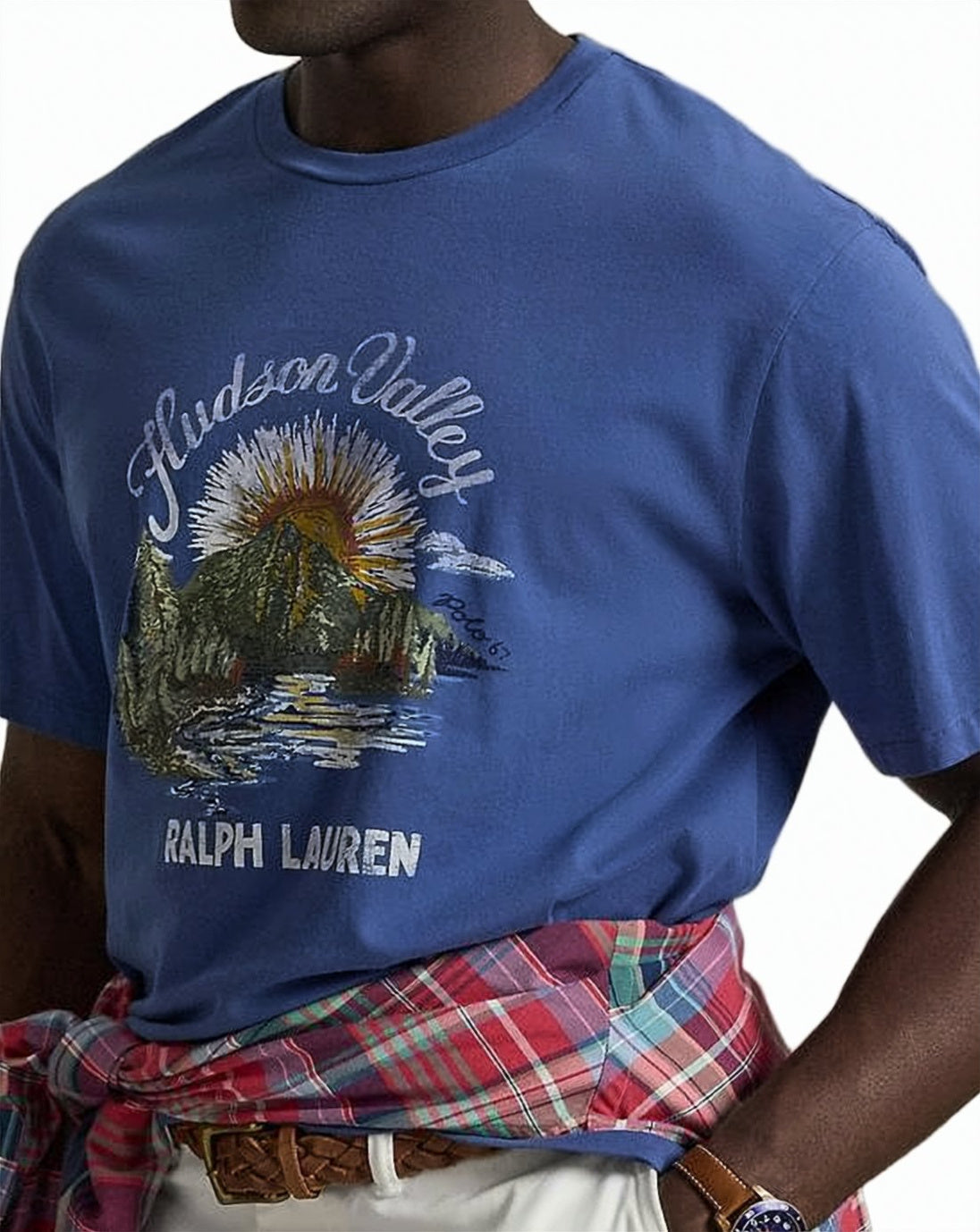 Relaxed Fit Graphic Print T-Shirt with Scenic Design