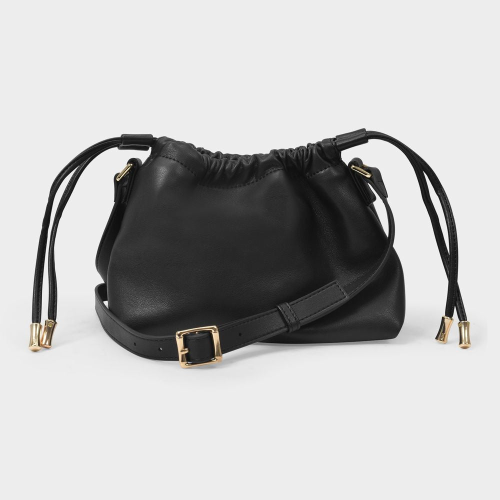 Ninon Mini Hobo Bag - Black - Synthetic