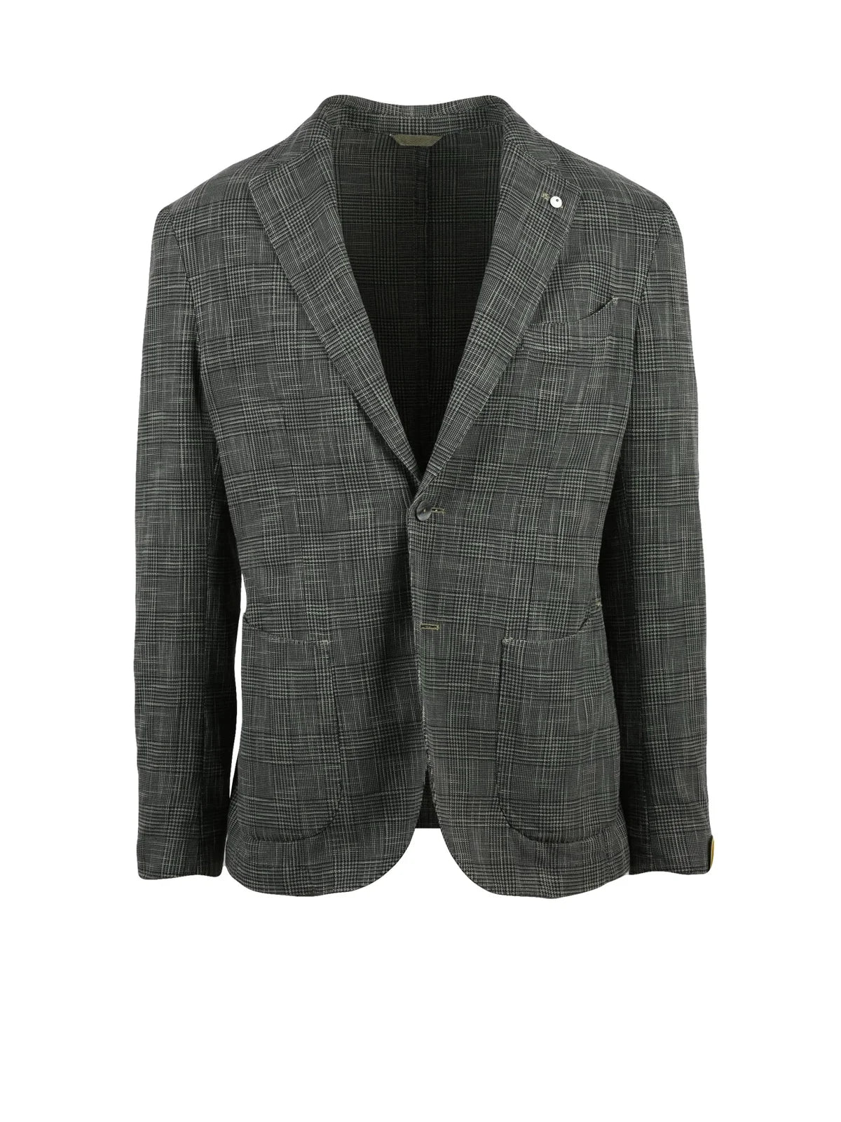Grey Cotton Silk Men Jacket