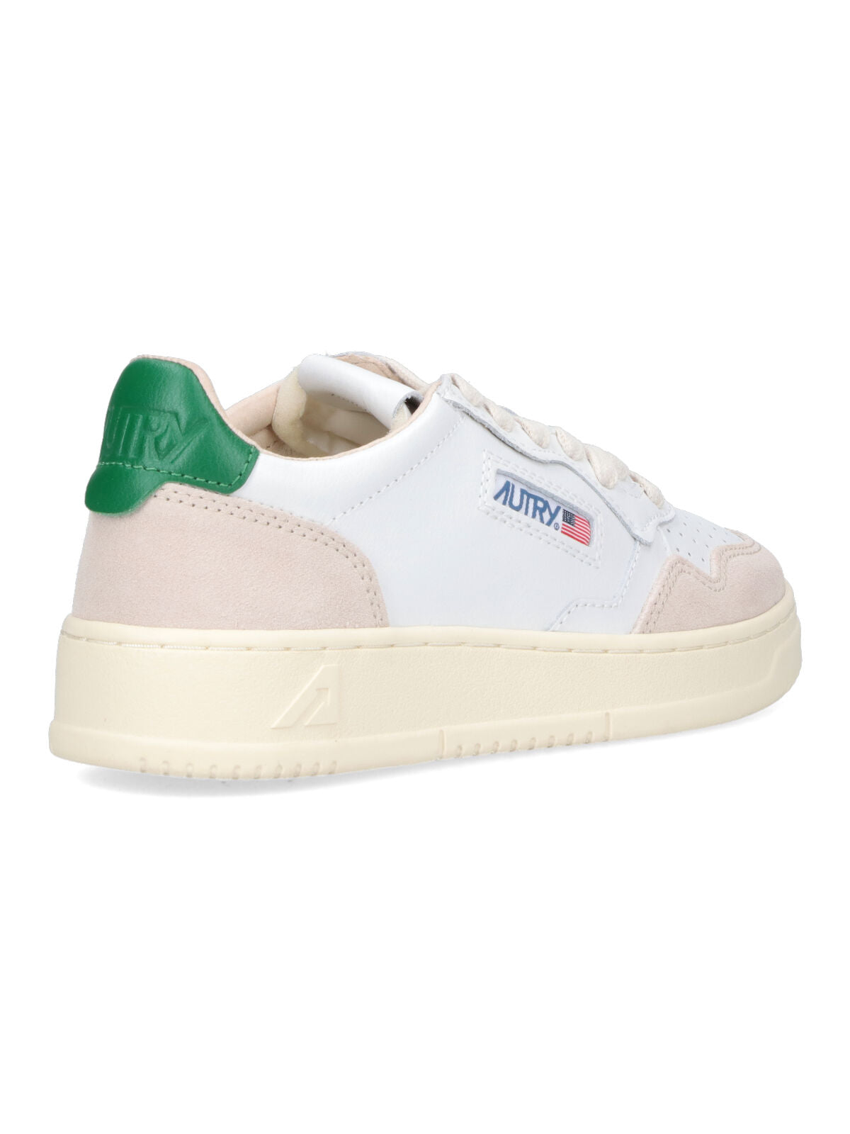Low-Top White Leather Sneakers