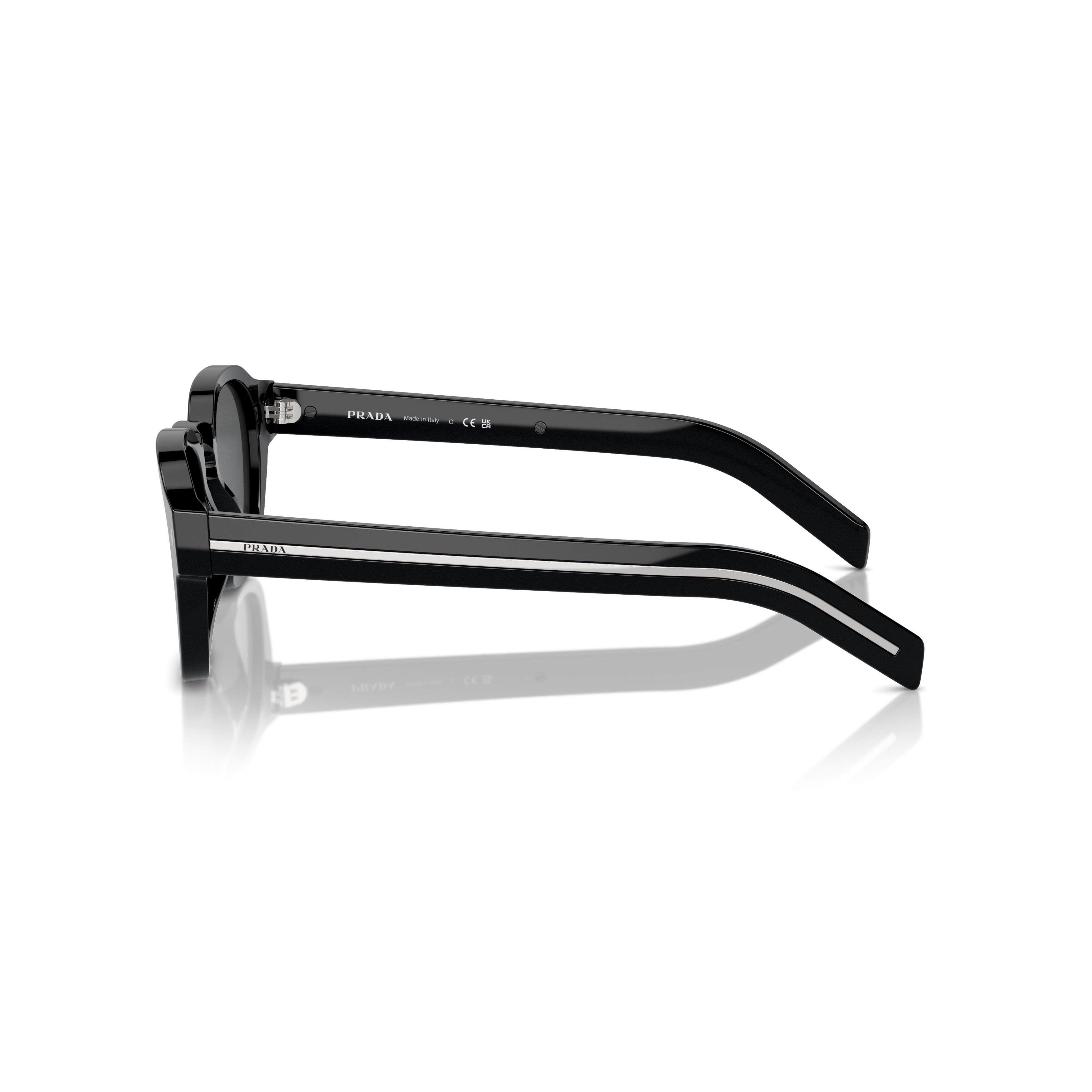 0pr A16s Square Black Acetate Sunglasses