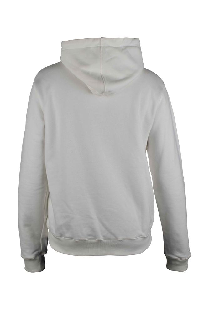 Hooded Cotton Sweatshirt with Embroidered CD Logo