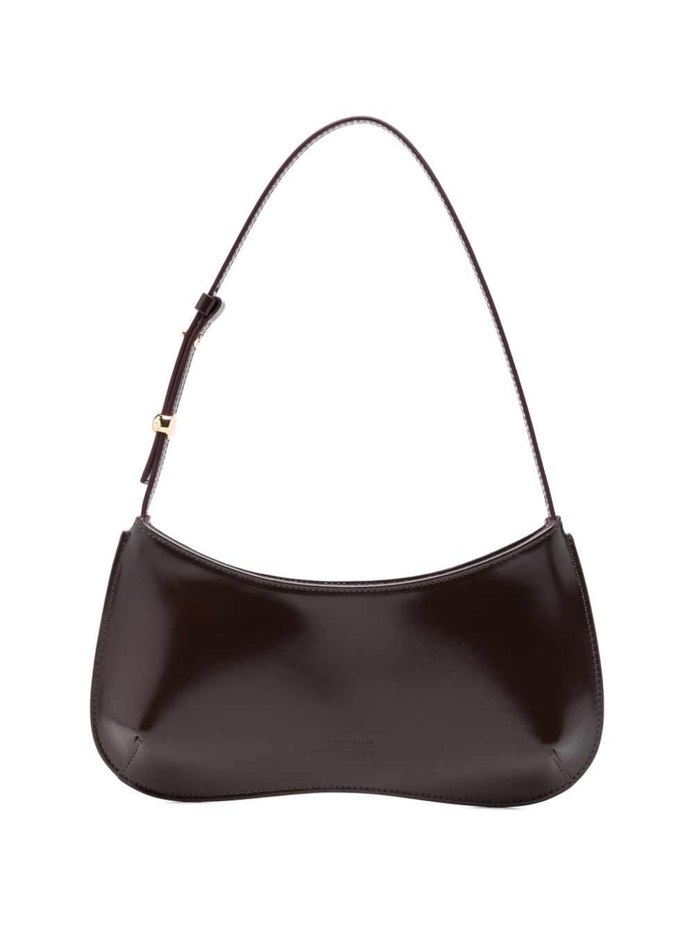 Dark Red Shoulder Bag With Adjustable Strap