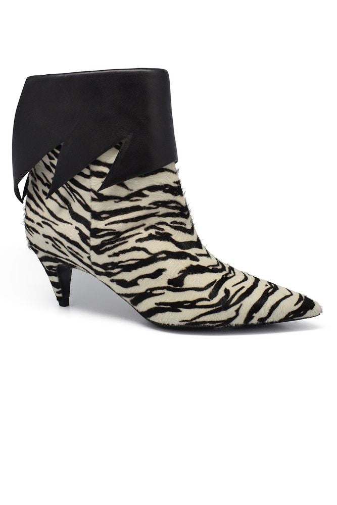 Zebra Print Foal Ankle Boots