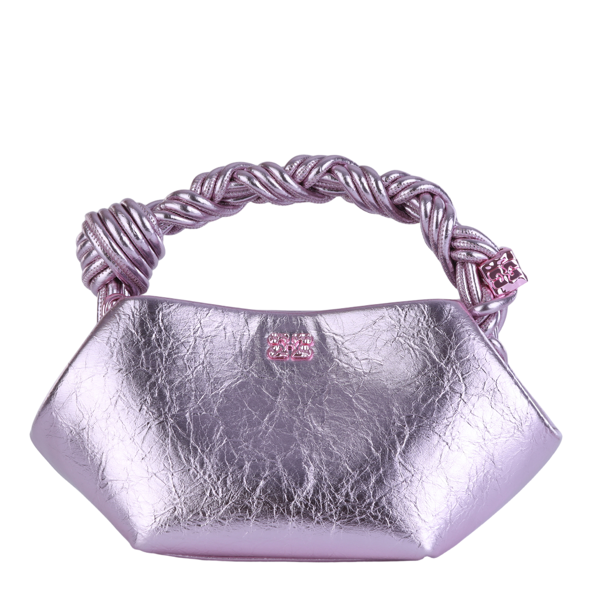Geometric Handbag with Twisted Handle