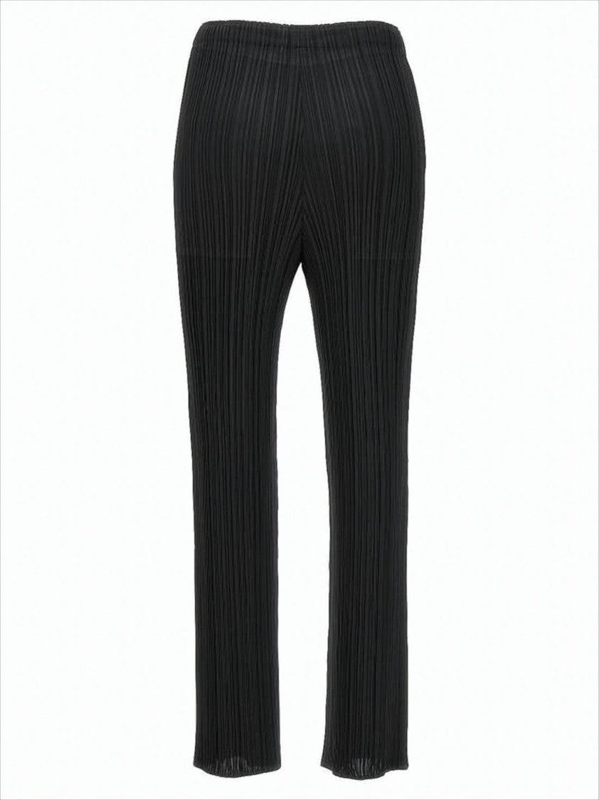 Slim Straight-Leg Pleated Jogger Pants