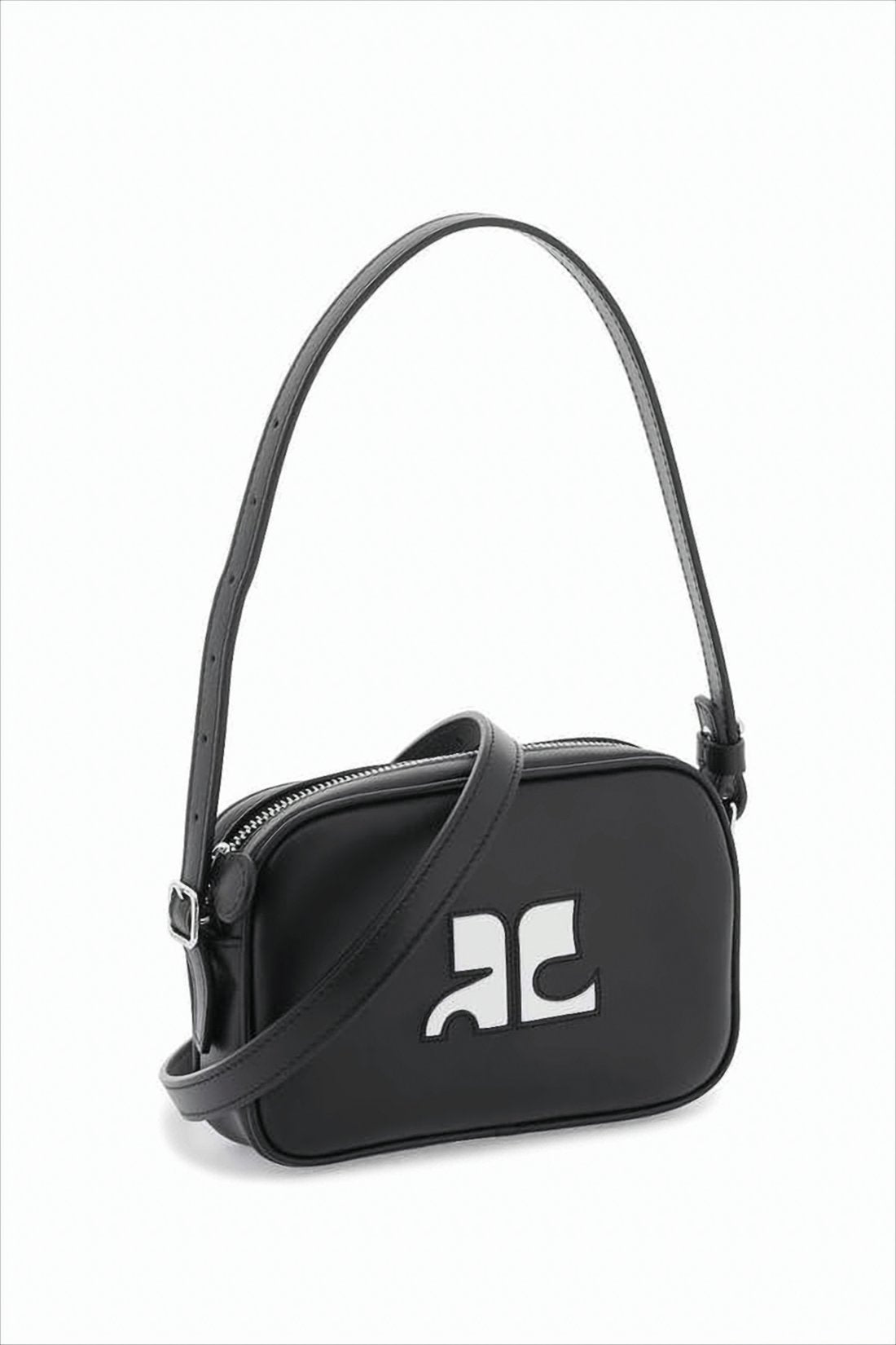 Rectangular Shoulder Bag with Bold Logo