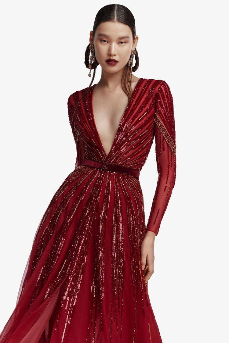 Embroidered Long Dress