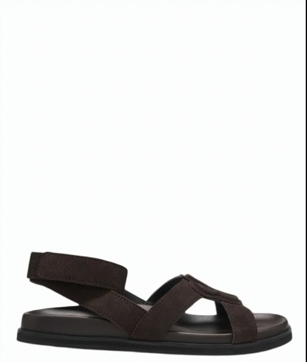 Brown Freyah Suede Upper Sandal Shoes
