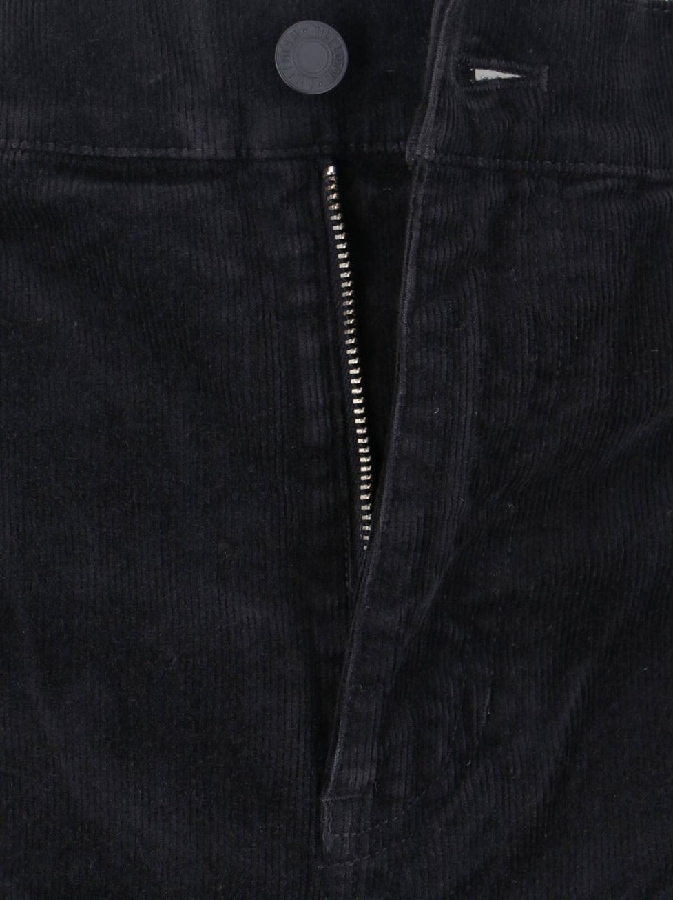 High Waist Flared Trousers With Textured Fabric