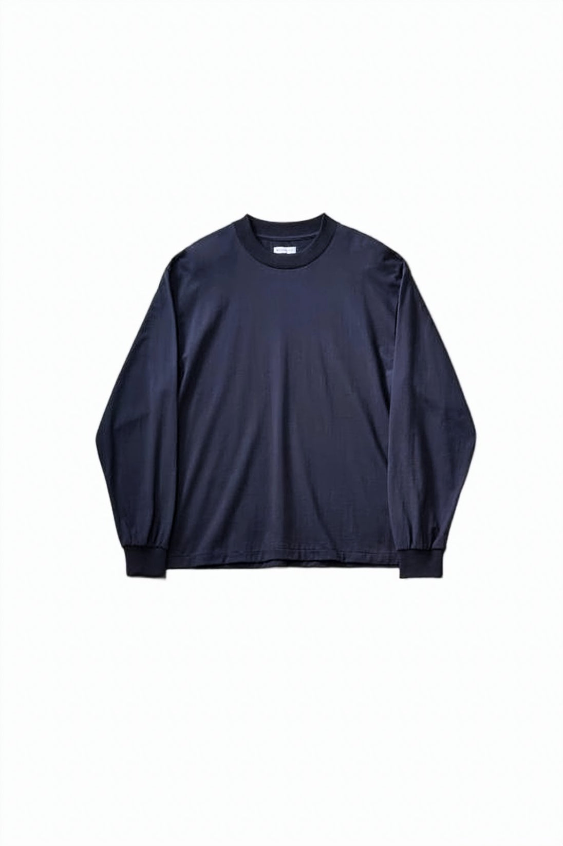 Relaxed Fit Long-Sleeve T-Shirt with Crew Neckline