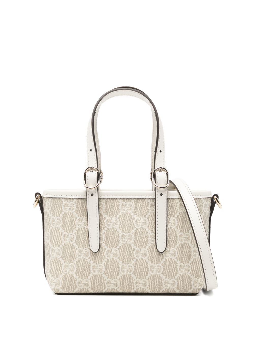 Compact Handbag With Beige Monogram