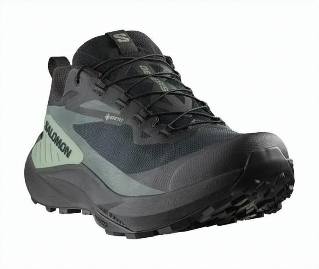 Green Low-Top Textile Synthetic Sneakers