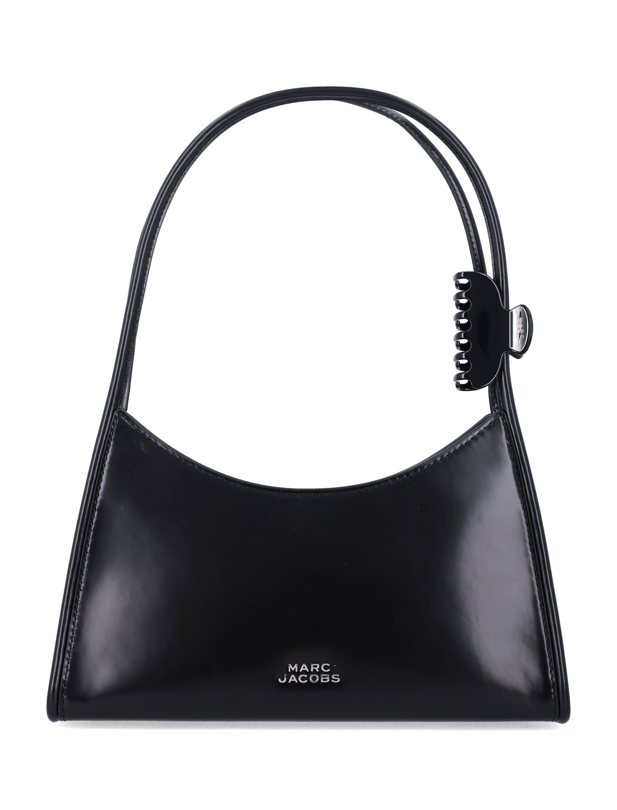 Glam Claw Clip Leather Shoulder Bag