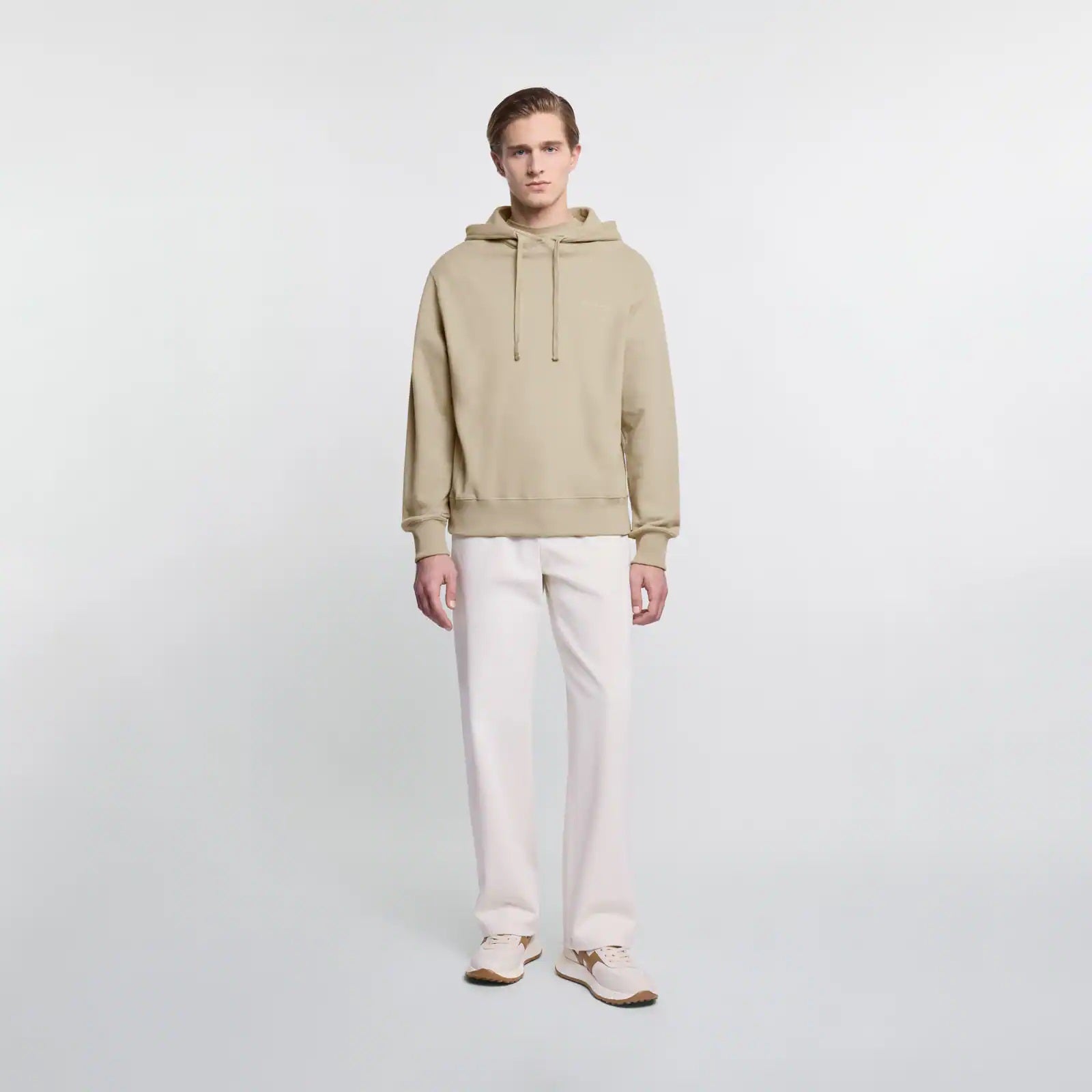 Ecru Hoodie Sweatshirt