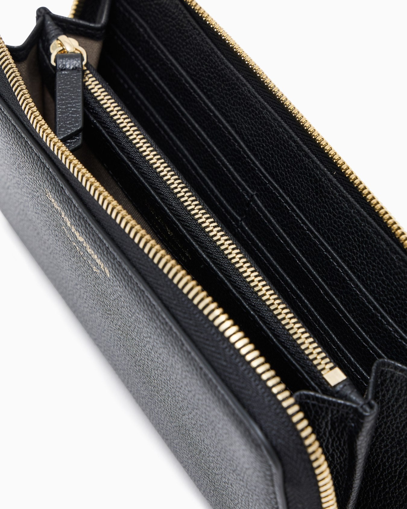 Zip Around Deer Print Leather Wallet