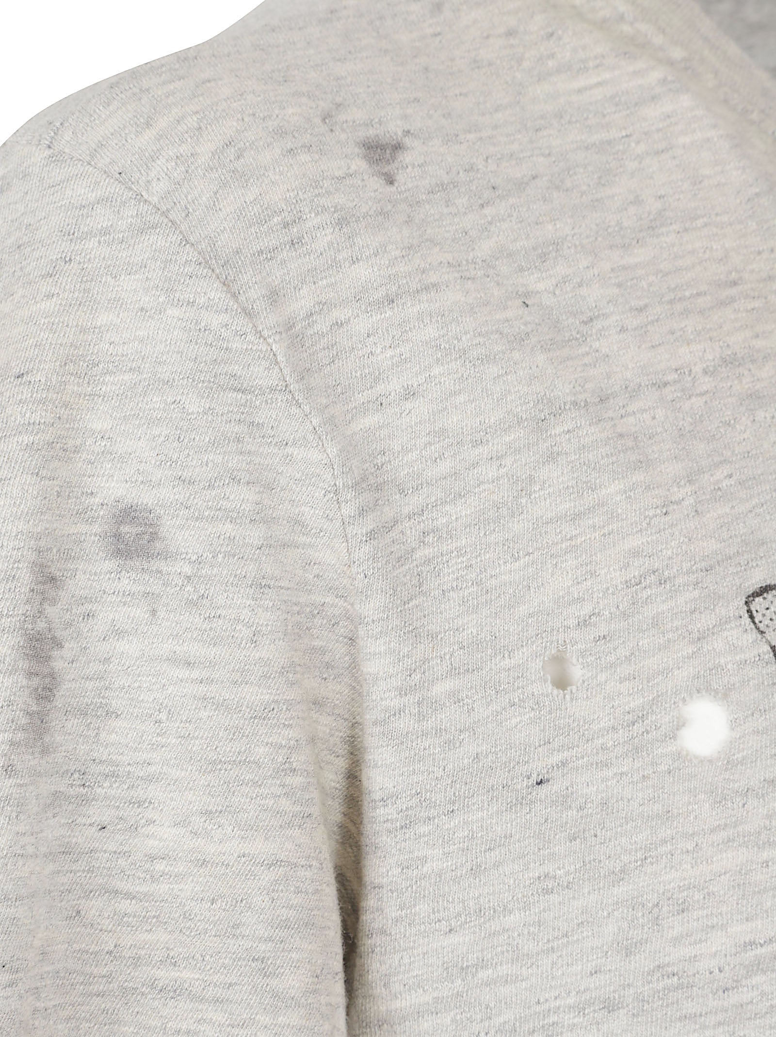 Distressed Cotton Graphic T-Shirt