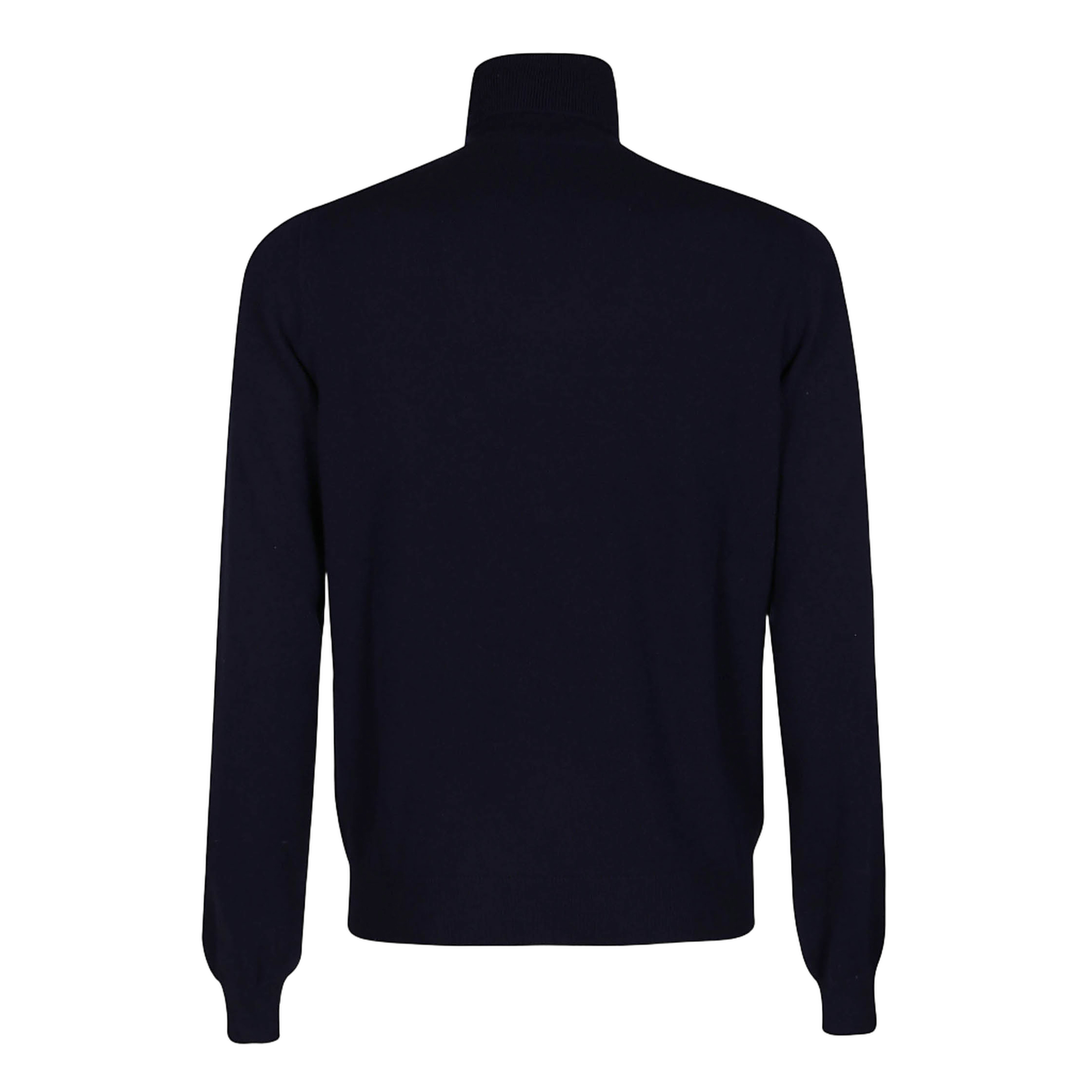 Classic Turtleneck Sweater with Ribbed Detailing