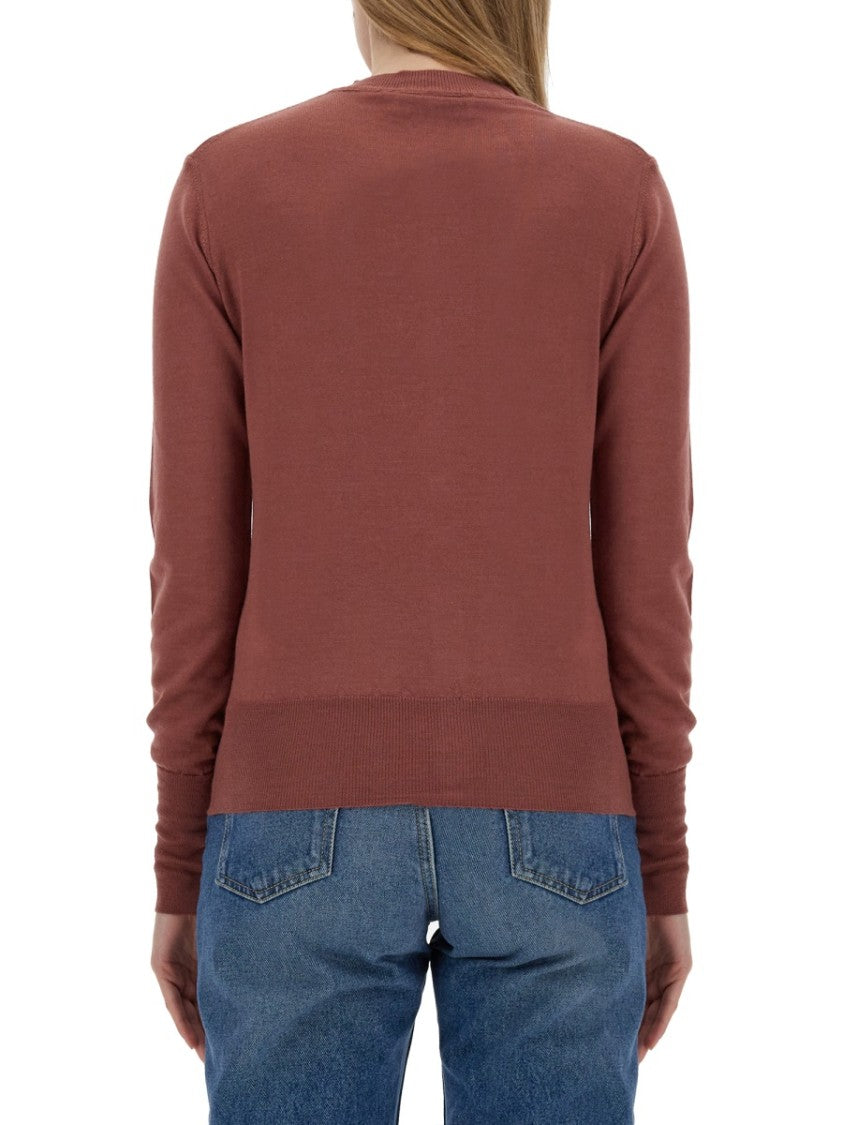 Cardigan With Tailored Button-Down Front And Logo Embroidery
