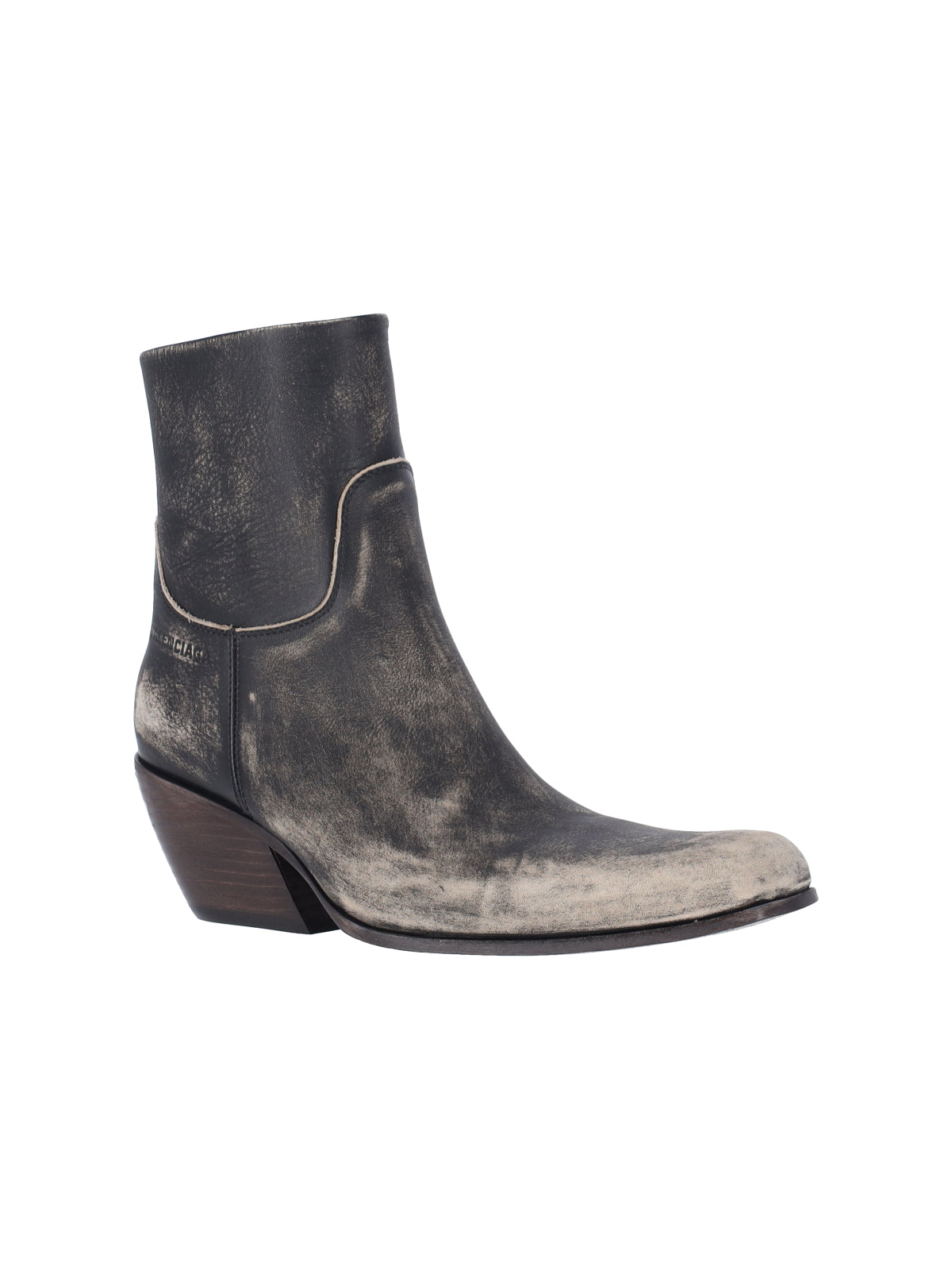 Memphis Square Toe Leather Boots