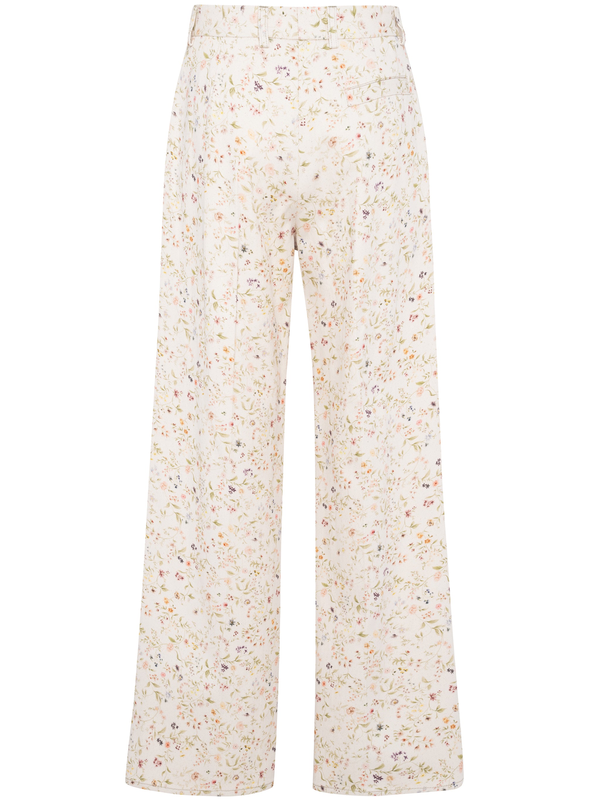 Pantalone Bocciolo Wide-Leg Floral Print Pants
