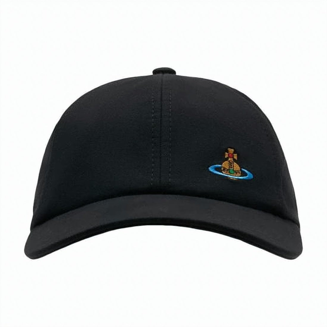 Curved Brim Baseball Cap with Embroidered Emblem