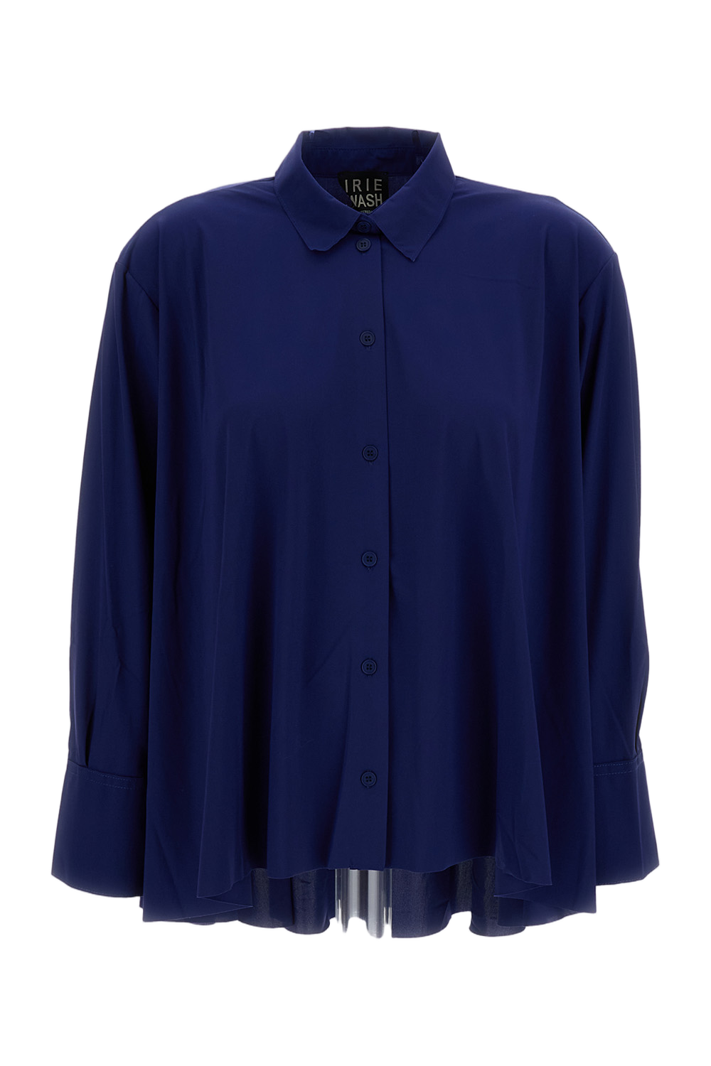 Tailored Blue Shirt With Button-Down Front