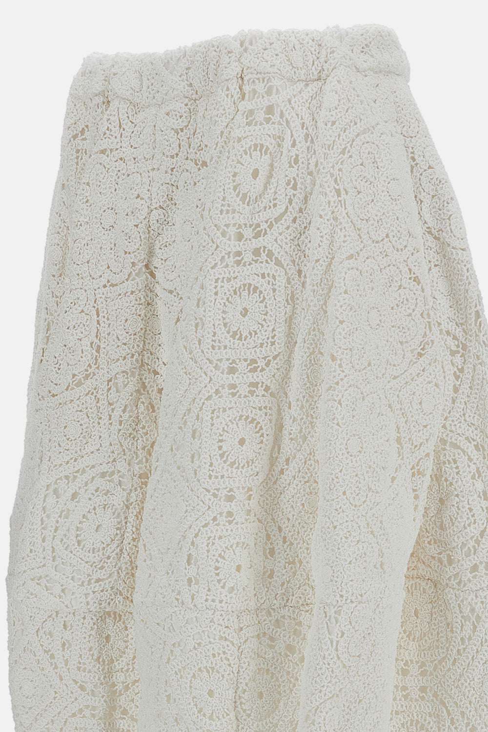 Floral Embroidered Balloon Skirt