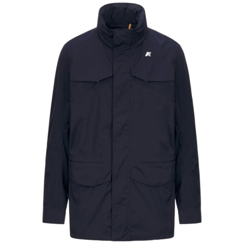 Blue Nylon Cotton Lined Jacket