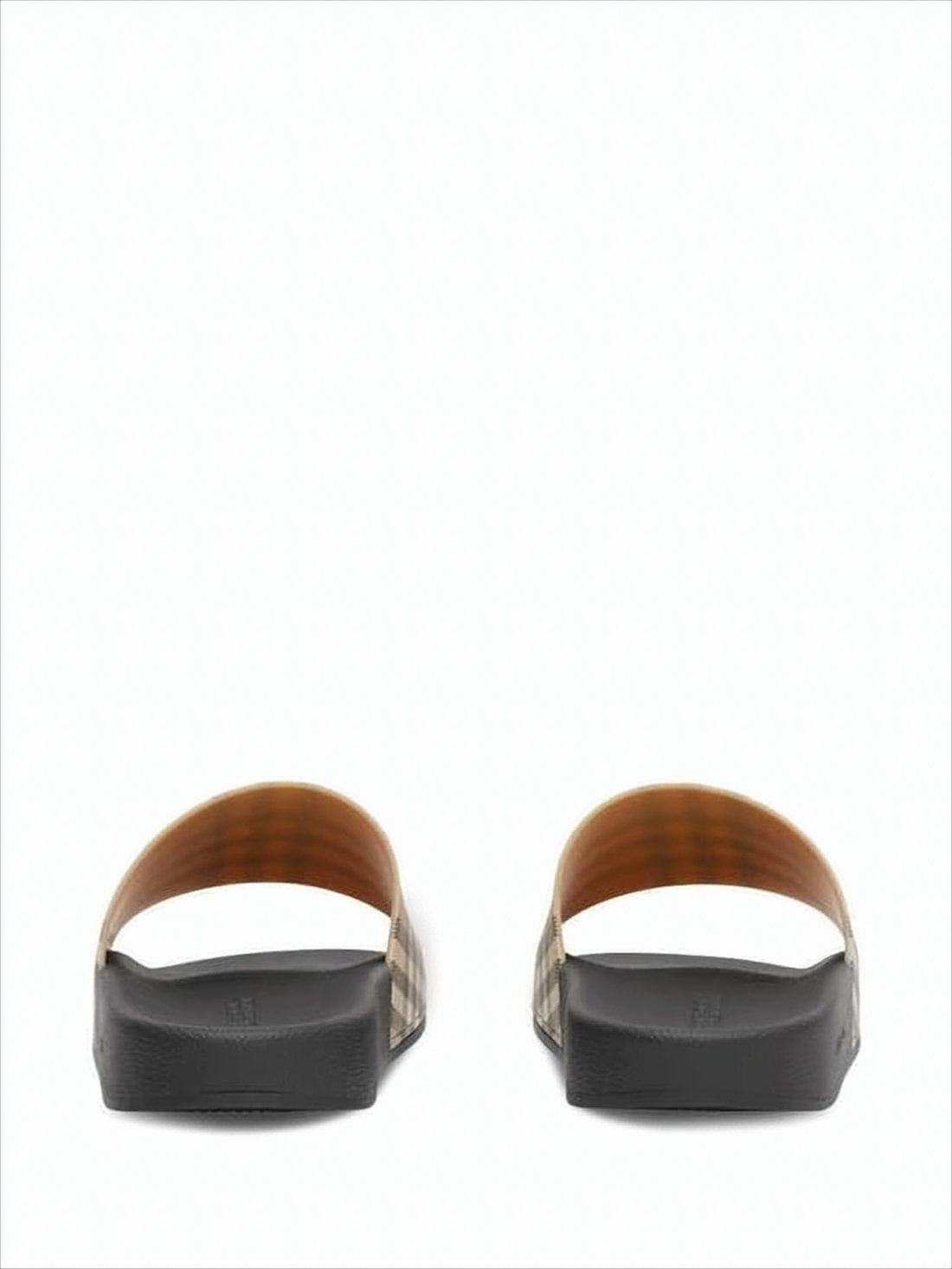 Burberry Check Pattern Slide Mules