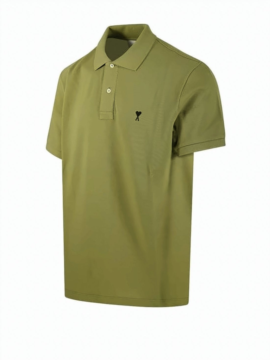 Short-Sleeve Polo Shirt with Heart Logo Detail