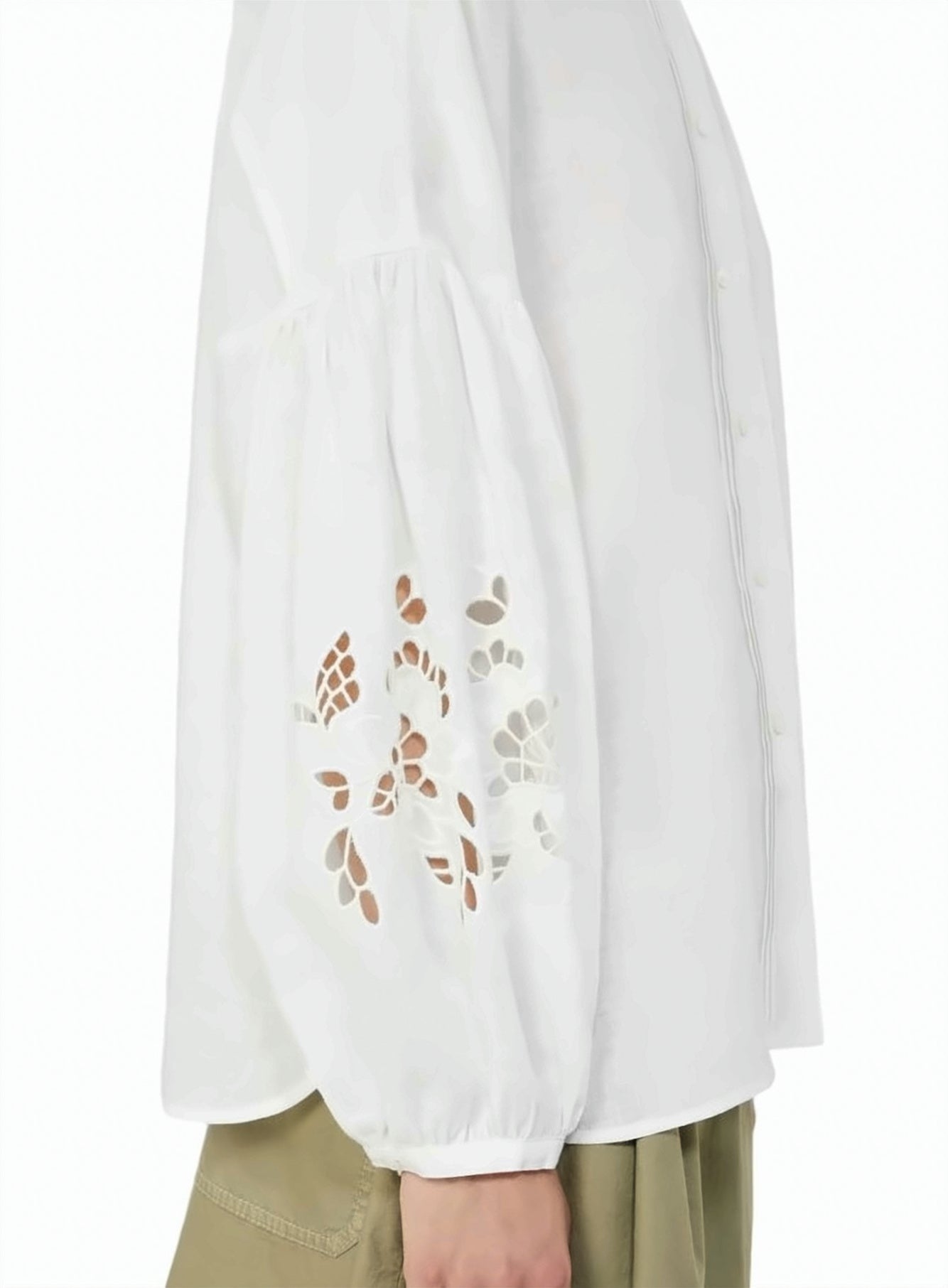 Pure Linen Long Low Cut Shirt