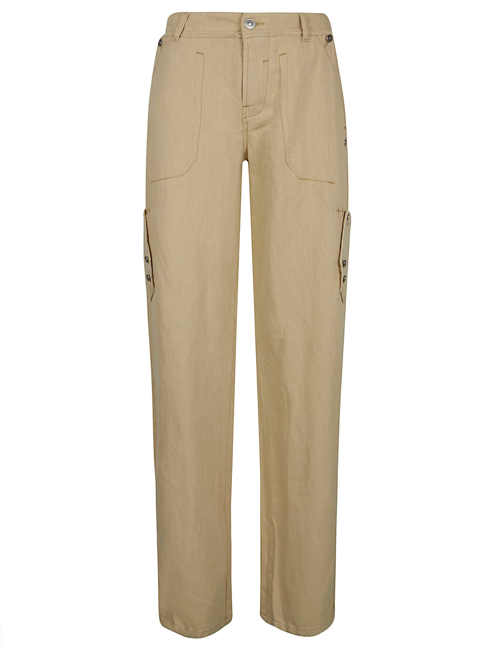 Cotton-Linen Blend Jeans