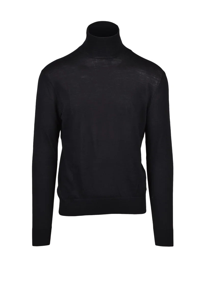 Wool Turtleneck - Black