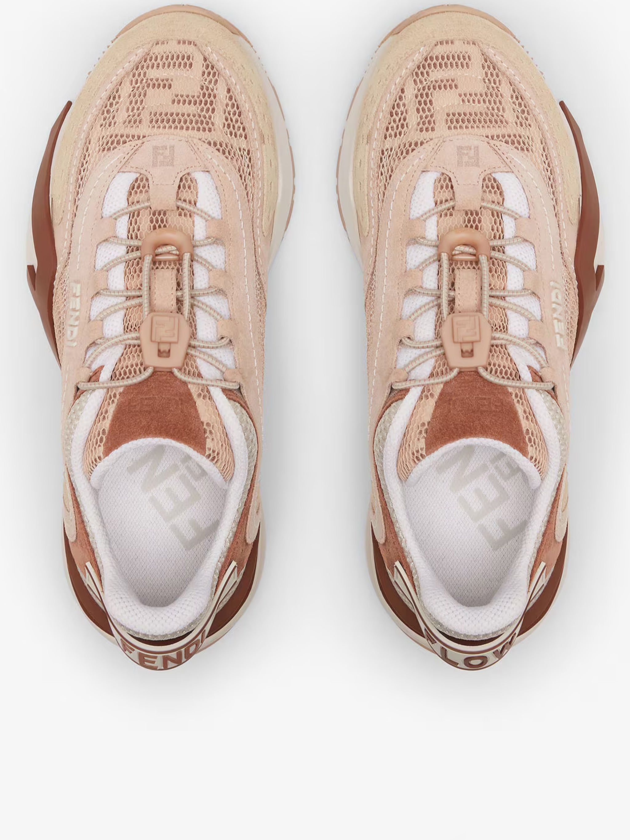 Flow Low-Profile Mesh Suede Toggle Sneakers
