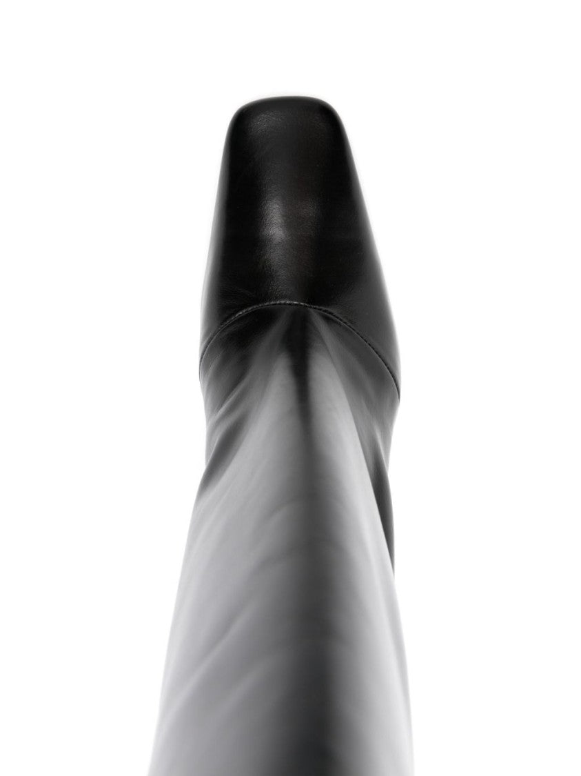 Knee-High Black Calf Leather Coperni Bridge Boots