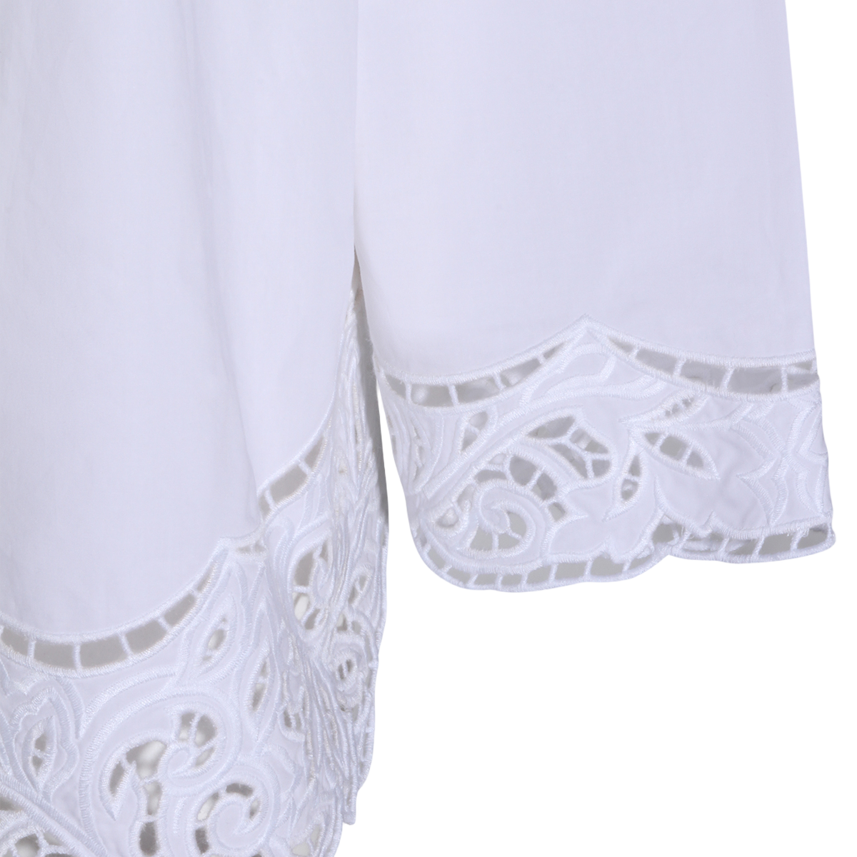 Crisp White Shirt with Structured Collar