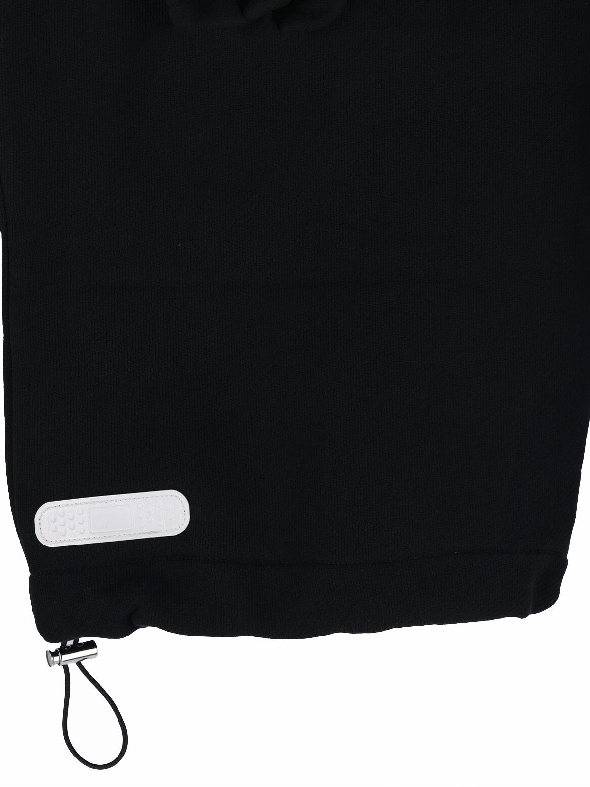 Black/White Graphic Wide-Leg Cropped Trousers