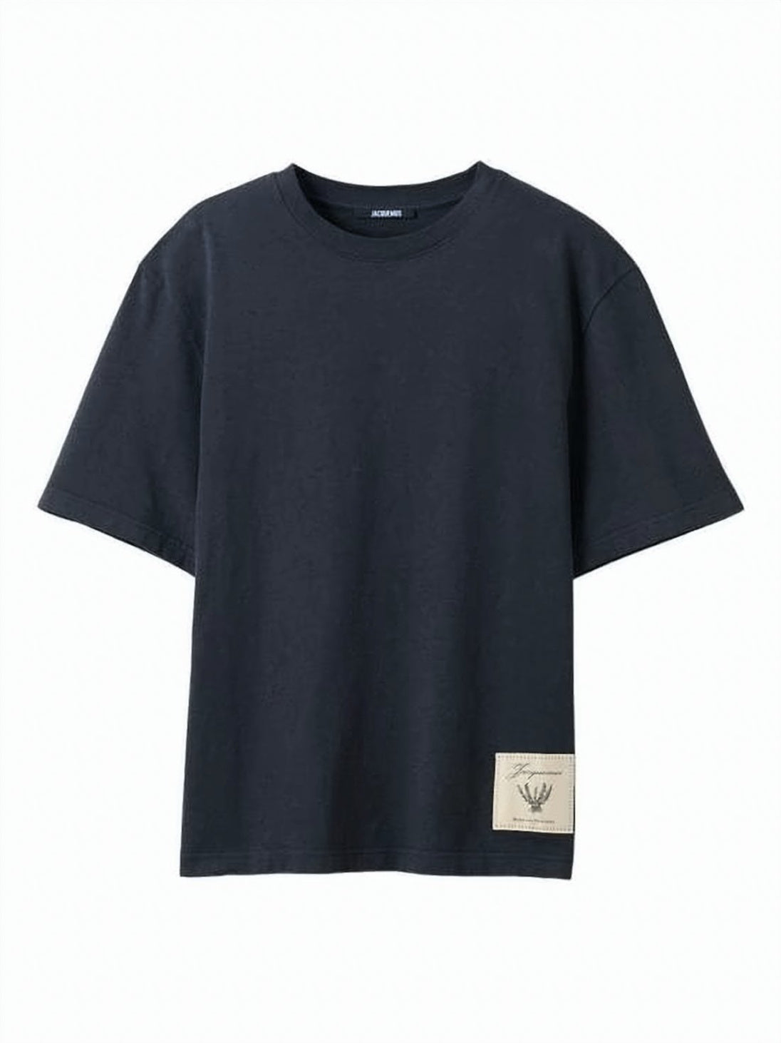Relaxed Fit Black Cotton T-Shirt