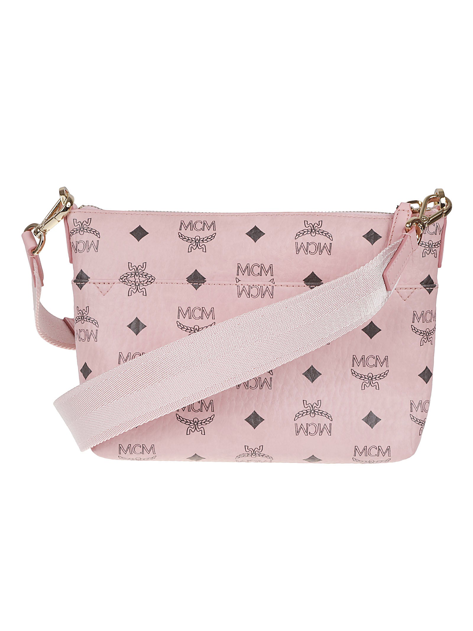 Rectangular Crossbody Bag with Visetos Print and Adjustable Strap