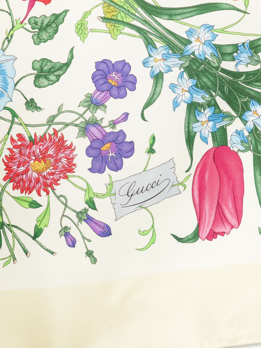 Silk Scarf With Floral Print