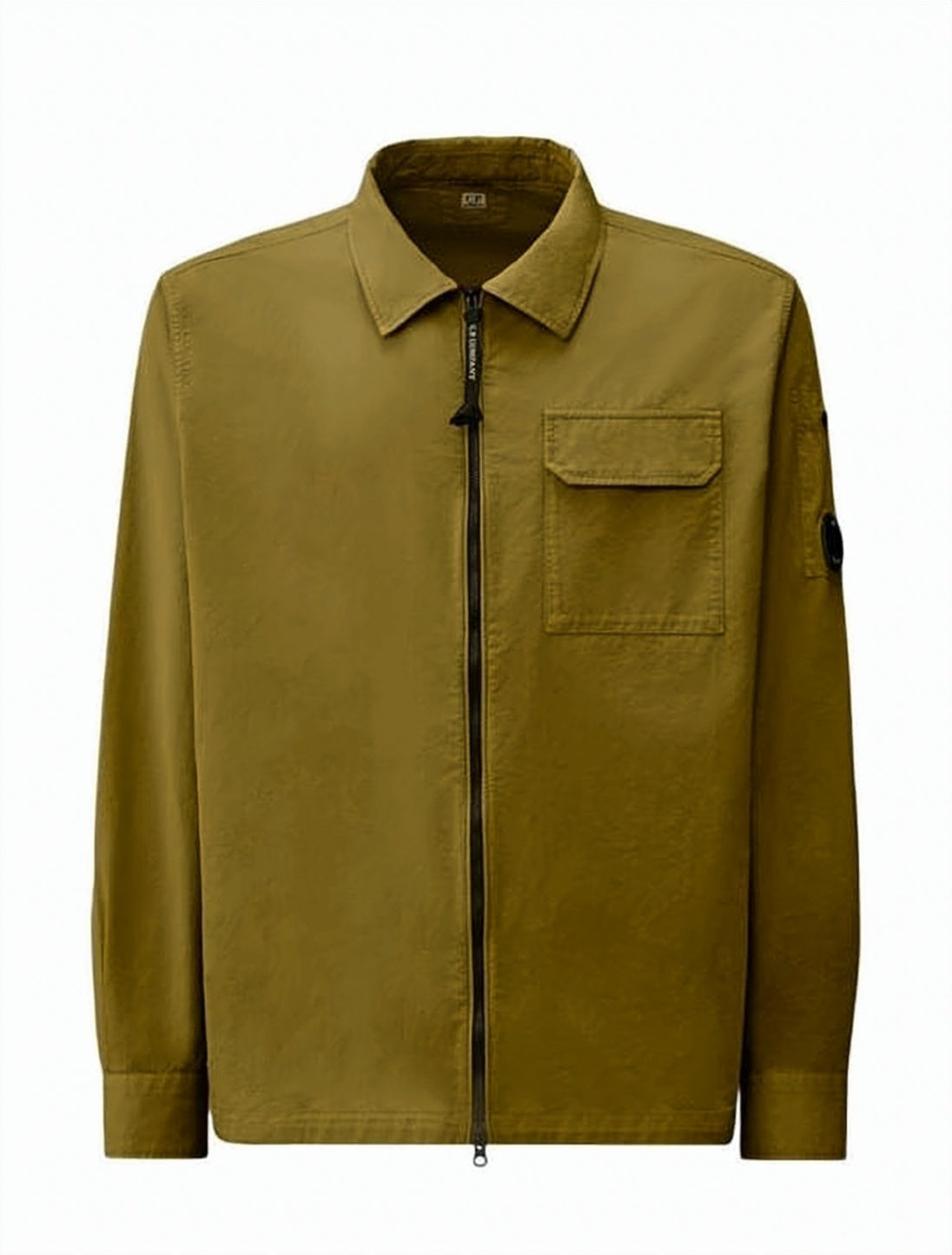 Organic Gabardine Zip Lens Overshirt