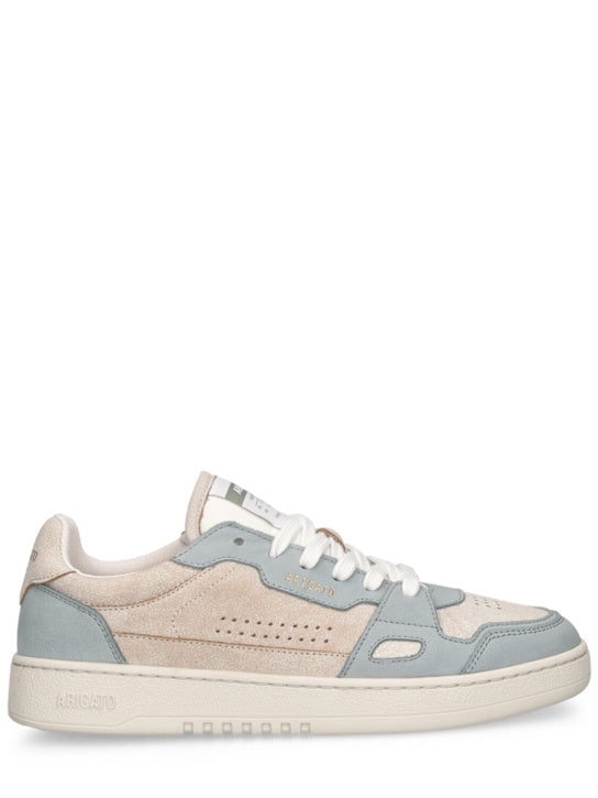 Low-Top Sneakers with Leather and Suede Panels