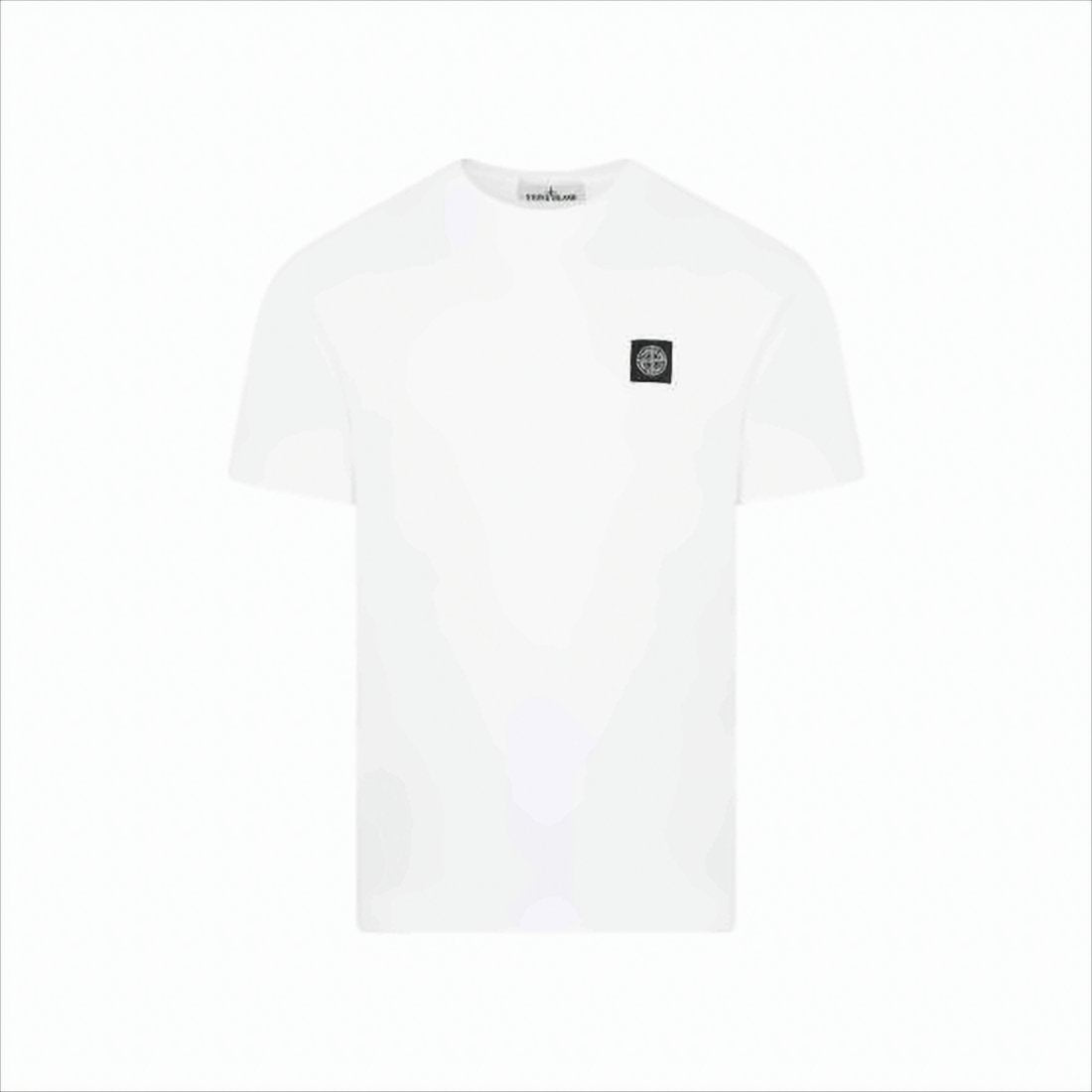 Minimalist Short-Sleeve Cotton T-Shirt with Iconic Logo Patch